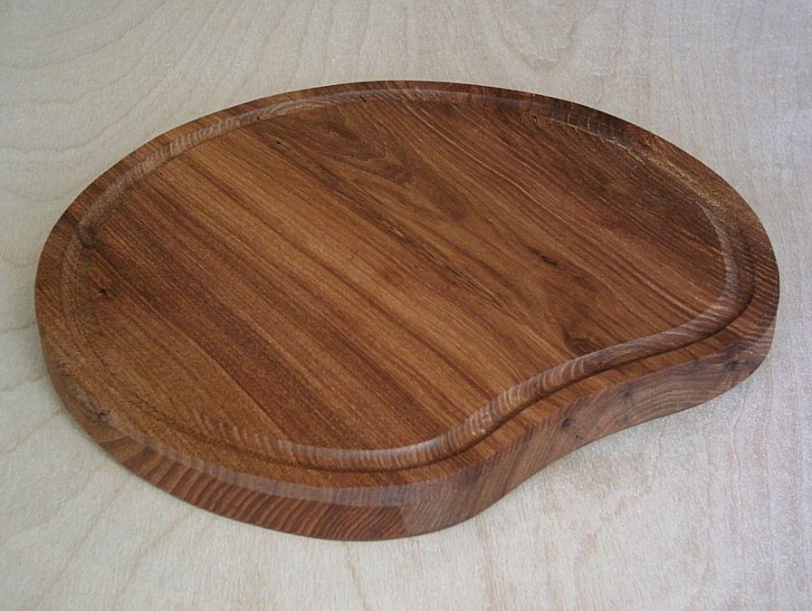 Wooden plate appel shape