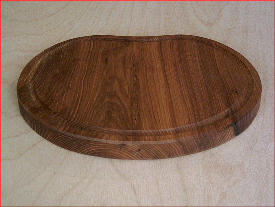 Wooden plate appel shape