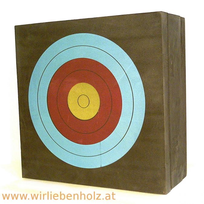 EVA-Schaumstoff 25 x 3 cm YeBetter Zielscheibe für Bogenschießen Bogenschießen Schwarz selbstheilend Rot 