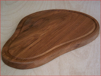 Wooden plates pear shape