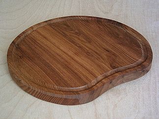 Wooden plate appel shape